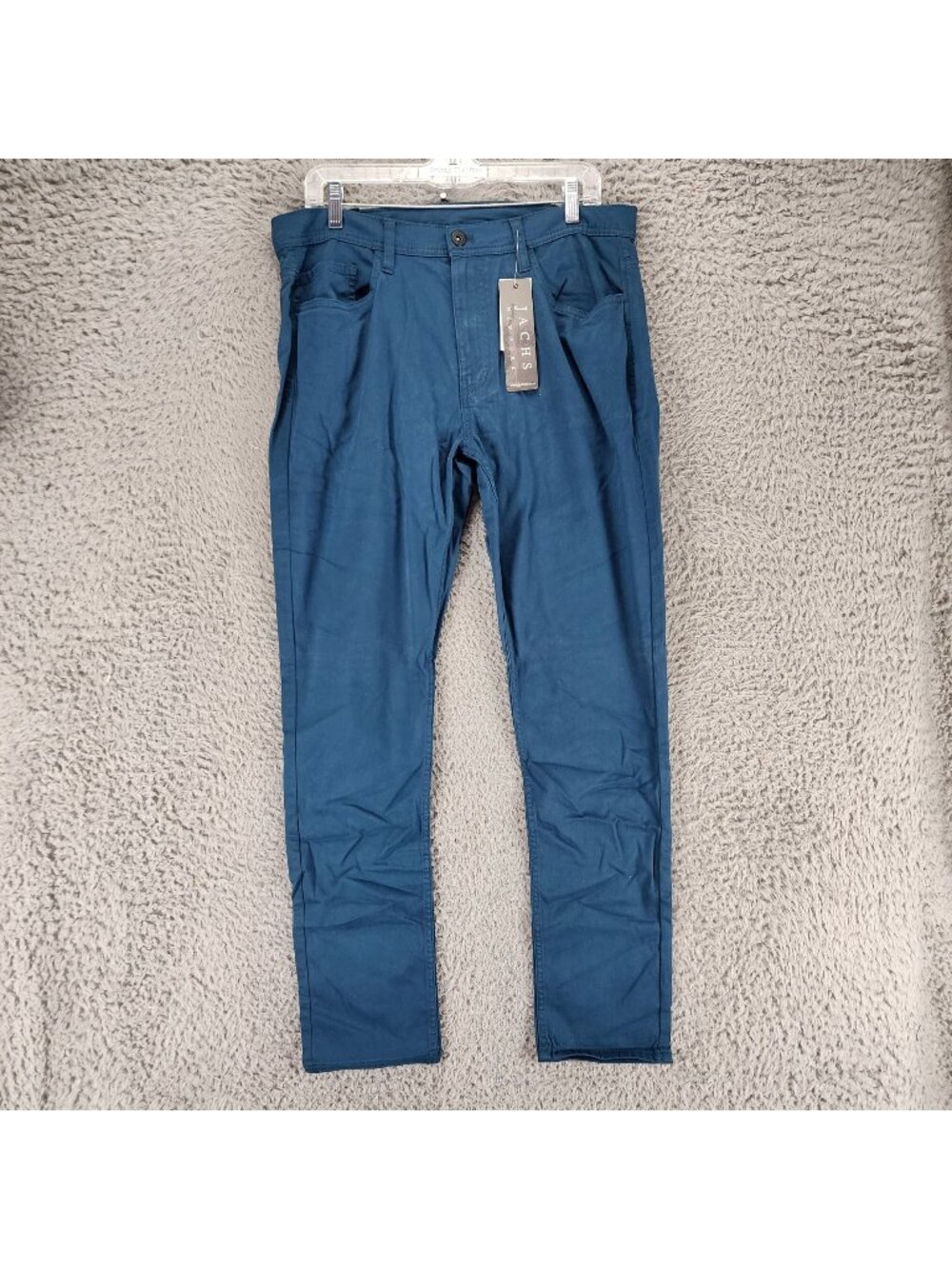 Jachs Pants Mens 34x32 Blue Stretch Mid Rise Slim Fit *NWT*